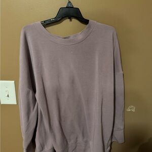 ARULA Dusty Purple Crew Neck Sweater